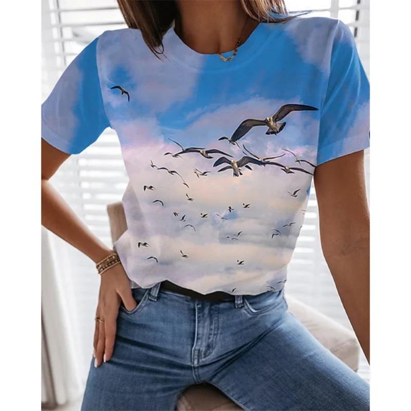 Summer Sea Animal 3D Print T-Shirts Gull Dolphin Women Fashion Streetwear Oversized O-Neck T Shirt Girl Female 3d Tops Tees Clothes S
Summer Sea Animal 3D Print T-Shirts Gull Dolphin Women Fashion Streetwear Oversized O-Neck T Shirt Girl Female 3d Tops Tees Clothes S