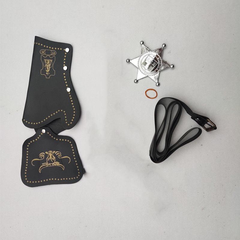 Набор игрушек «Ковбой»: Шляпа, шарф, револьвер и кожаная кобура One Size
Набор игрушек «Ковбой»: Шляпа, шарф, револьвер и кожаная кобура One Size