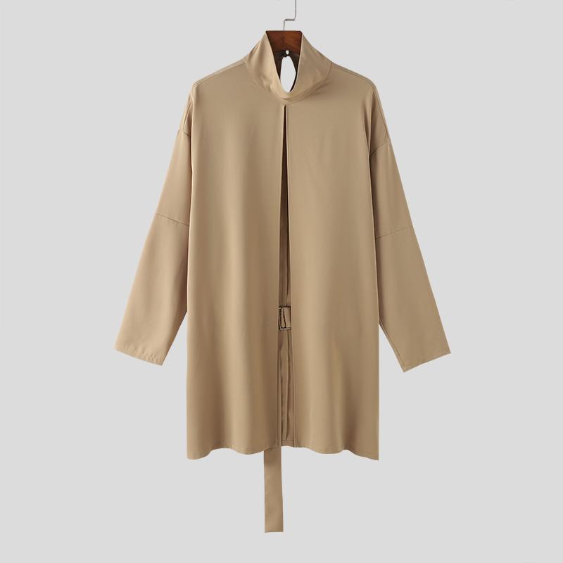 INCERUN Мужская водолазка с длинным рукавом, разрезами спереди, длинные рубашки, тонкие топы L хаки
INCERUN Мужская водолазка с длинным рукавом, разрезами спереди, длинные рубашки, тонкие топы L хаки