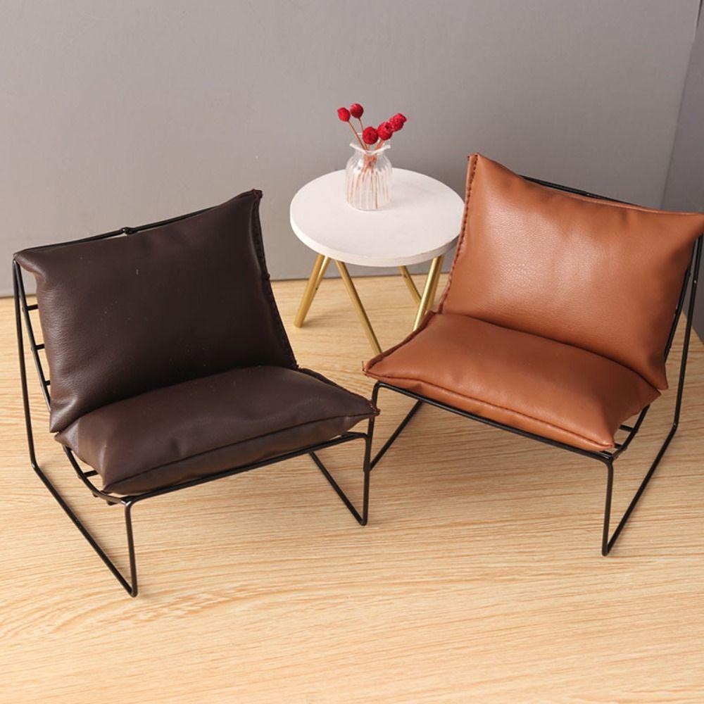 Furniture Model Miniature Chair Models 1:6 Scale Doll Back Chair Dollhouse Iron Sofa DIY Toy Light brown
Furniture Model Miniature Chair Models 1:6 Scale Doll Back Chair Dollhouse Iron Sofa DIY Toy Light brown