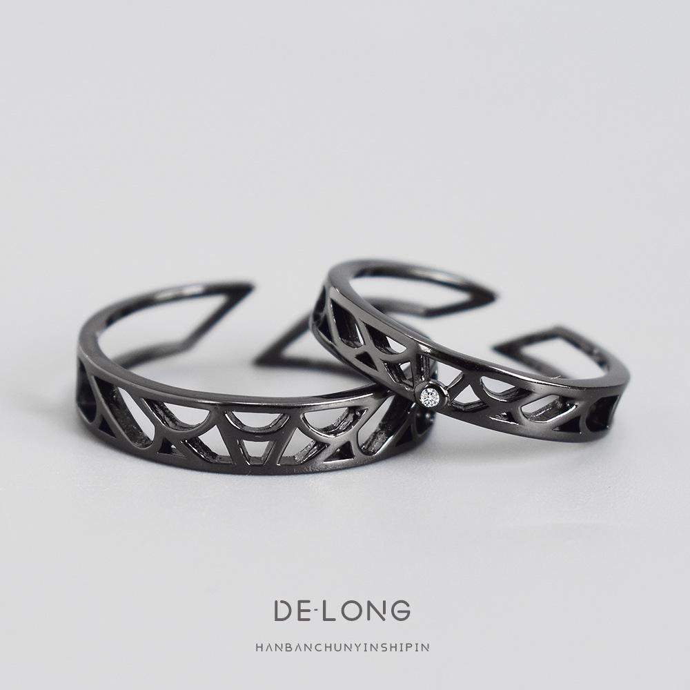 S925 Sterling Silver Black Cutout Couple Rings: Men s & Women s Open Design Fashion Jewelry Women s
S925 Sterling Silver Black Cutout Couple Rings: Men s & Women s Open Design Fashion Jewelry Women s