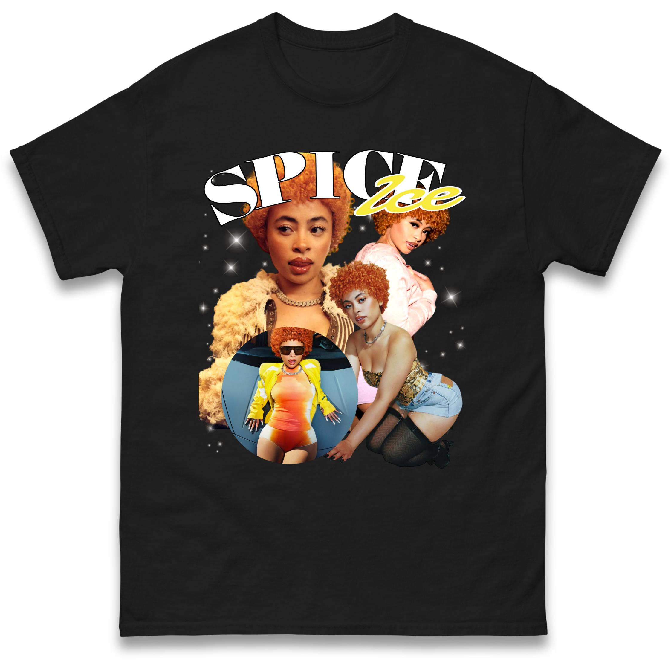 Ice Spice T-Shirt Tshirt Mens Womens Tops Unisex Tees 100% Cotton L
Ice Spice T-Shirt Tshirt Mens Womens Tops Unisex Tees 100% Cotton L