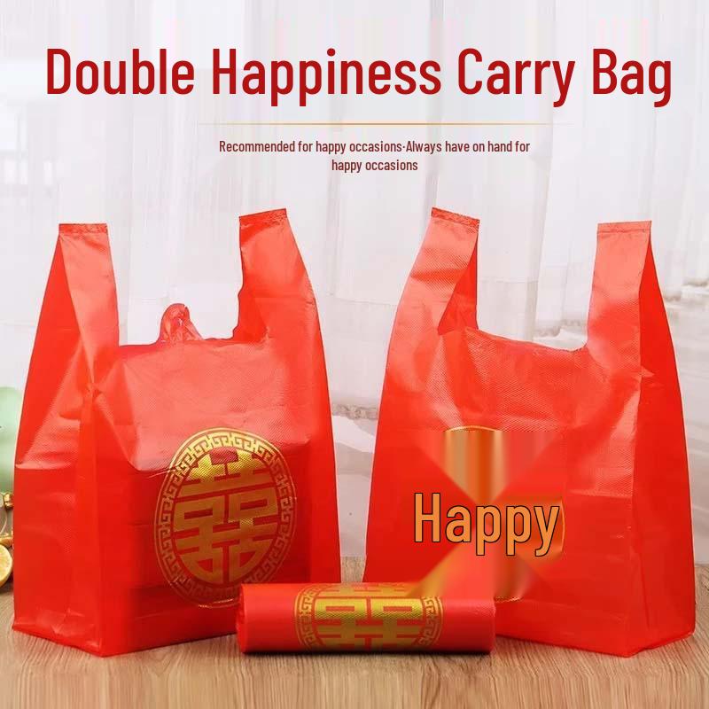 Red Double Happiness Disposable Wedding Gift Bag for Cigarettes and Alcohol Red Fortune Style - Bundle of 50; 20x32 cm
Red Double Happiness Disposable Wedding Gift Bag for Cigarettes and Alcohol Red Fortune Style - Bundle of 50; 20x32 cm