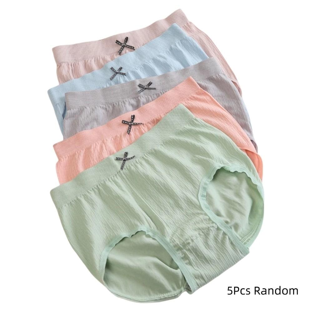 5 шт. Комплект женских трусиков с низкой посадкой, трусики с бантиком, простые трусики с оборками, для повседневной носки и спорта 5Pcs Random
5 шт. Комплект женских трусиков с низкой посадкой, трусики с бантиком, простые трусики с оборками, для повседневной носки и спорта 5Pcs Random