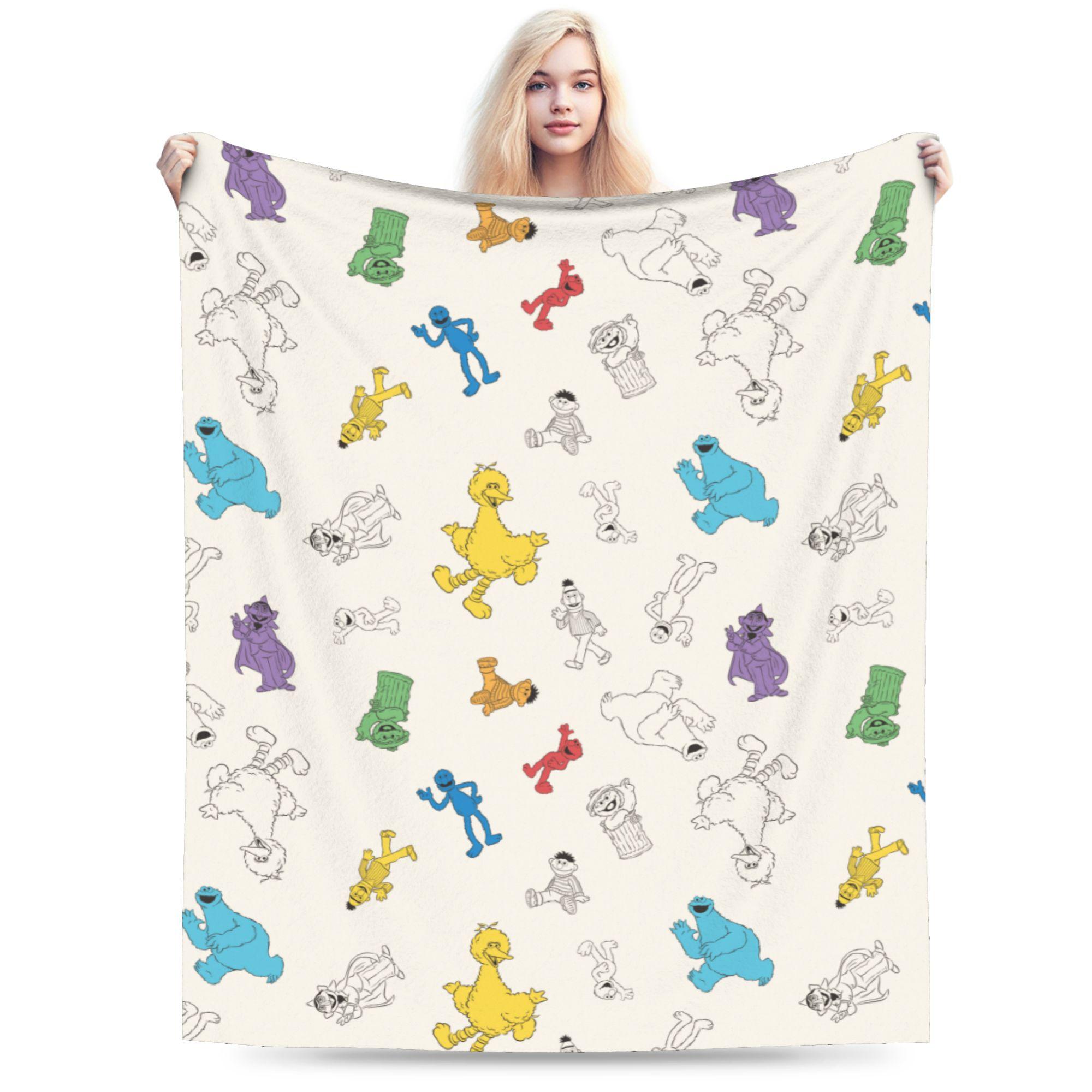 Sesame Street Cartoon Blankets Flannel Elmo Friends Lightweight Thin Throw Blanket for Bedroom Sofa Bedspread 130x150cm
Sesame Street Cartoon Blankets Flannel Elmo Friends Lightweight Thin Throw Blanket for Bedroom Sofa Bedspread 130x150cm