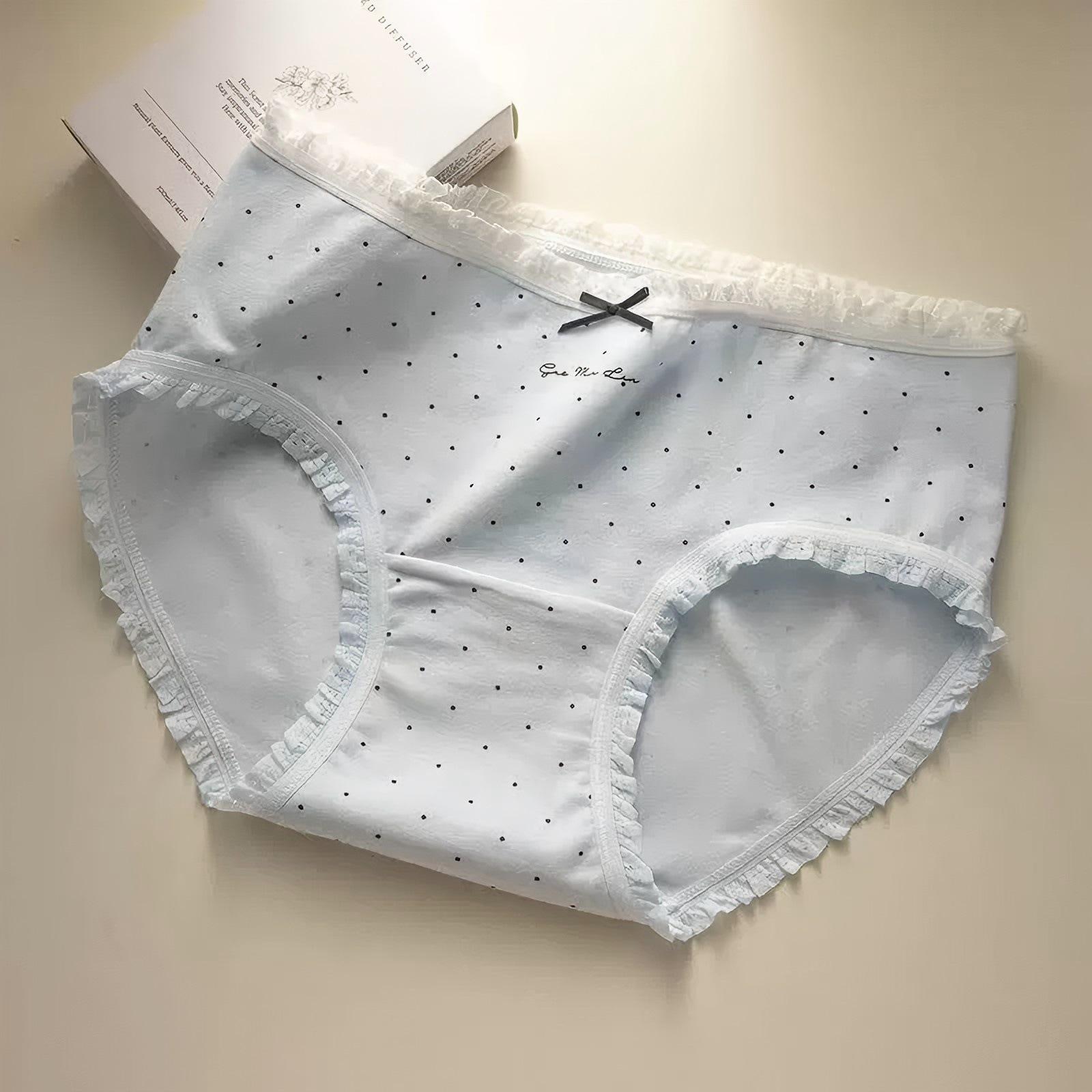 Women s Seamless Mid-Waist Polka Dot Cotton Briefs - Sweet Girly Style Medium синій
Women s Seamless Mid-Waist Polka Dot Cotton Briefs - Sweet Girly Style Medium синій