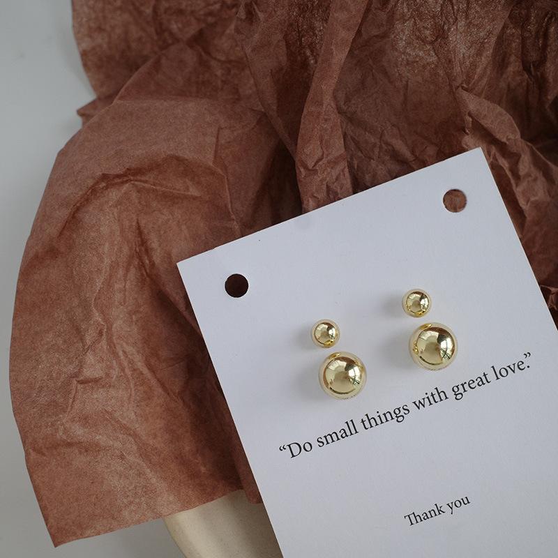 Metal Ball Drop Earrings for Womans New Two Wear Way round fashion Korean Fashion Zircon Gothic Girlsimple Earrings
Metal Ball Drop Earrings for Womans New Two Wear Way round fashion Korean Fashion Zircon Gothic Girlsimple Earrings
