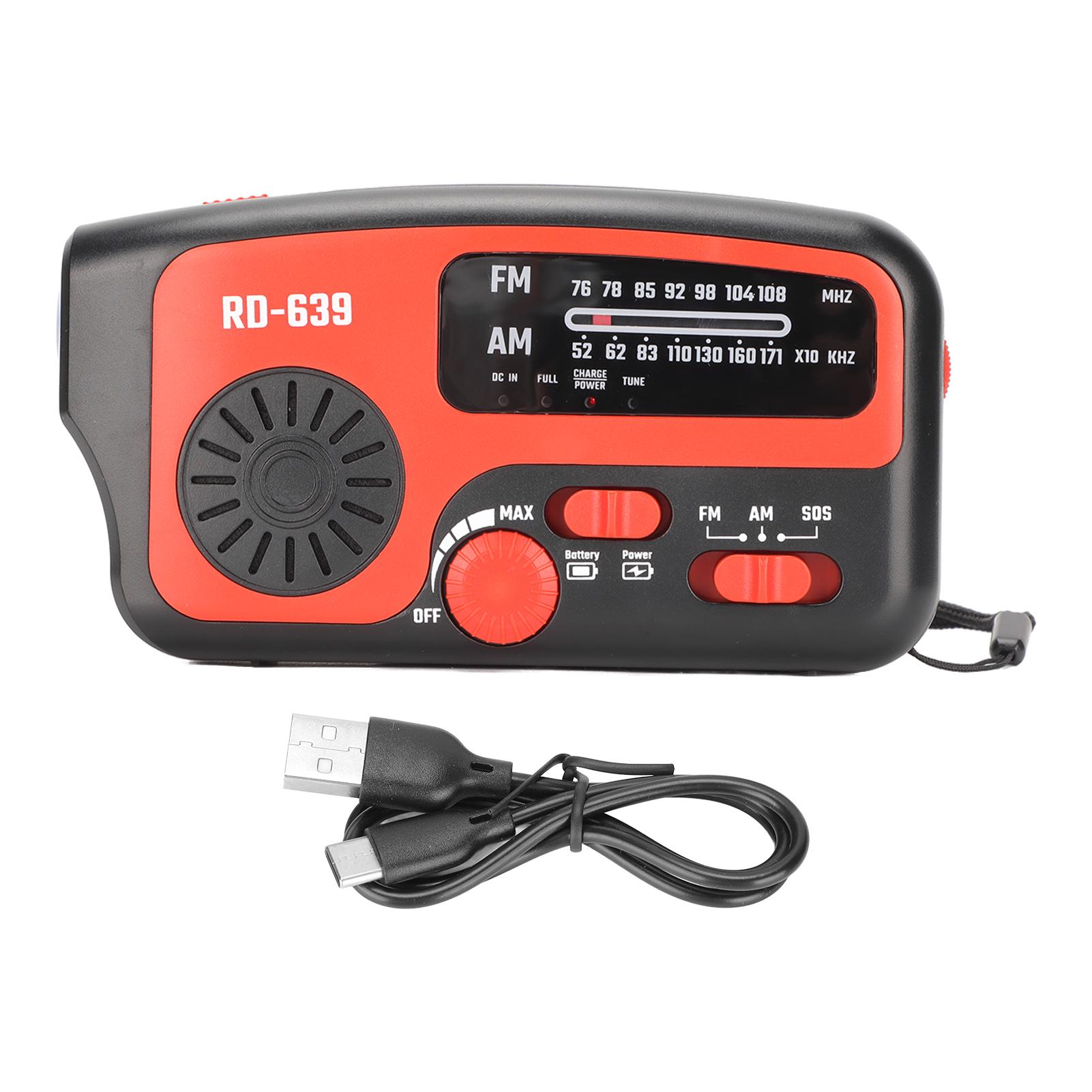 Hand Crank Radio SOS Alarm Multi Charging 1200mAh Power Bank AM FM Emergency Solar Weather Radio
Hand Crank Radio SOS Alarm Multi Charging 1200mAh Power Bank AM FM Emergency Solar Weather Radio