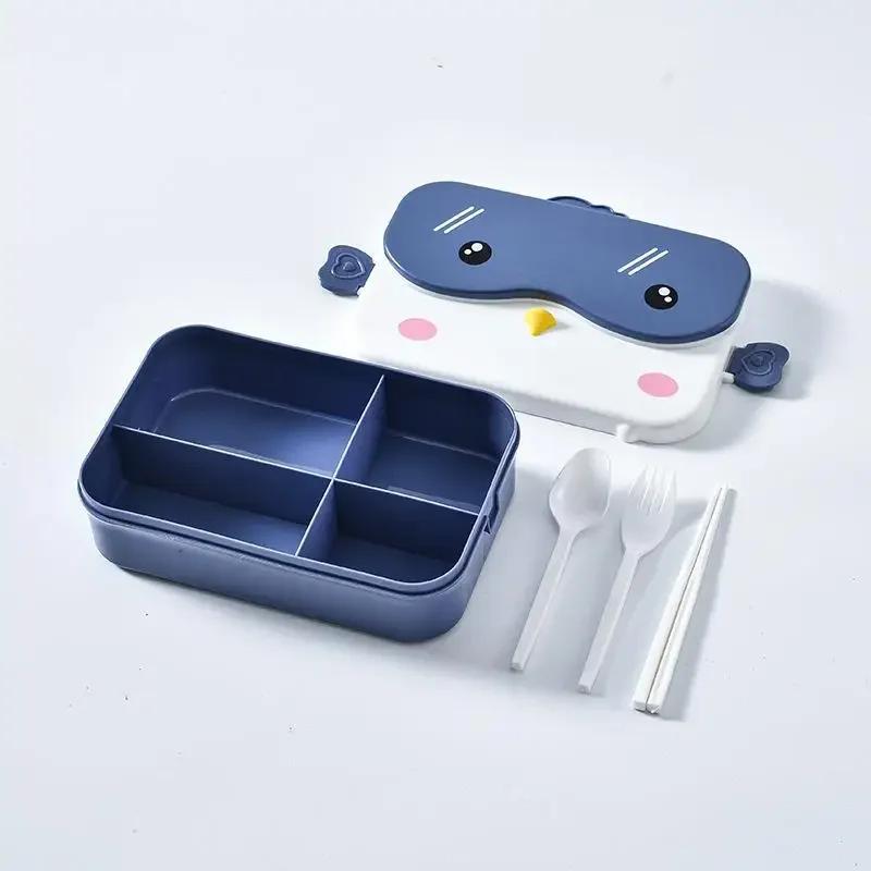 Мультяшный пингвин Bento Box Портативная детская Bento Box со столовыми приборами для микроволновки Перекус для школьников синий
Мультяшный пингвин Bento Box Портативная детская Bento Box со столовыми приборами для микроволновки Перекус для школьников синий