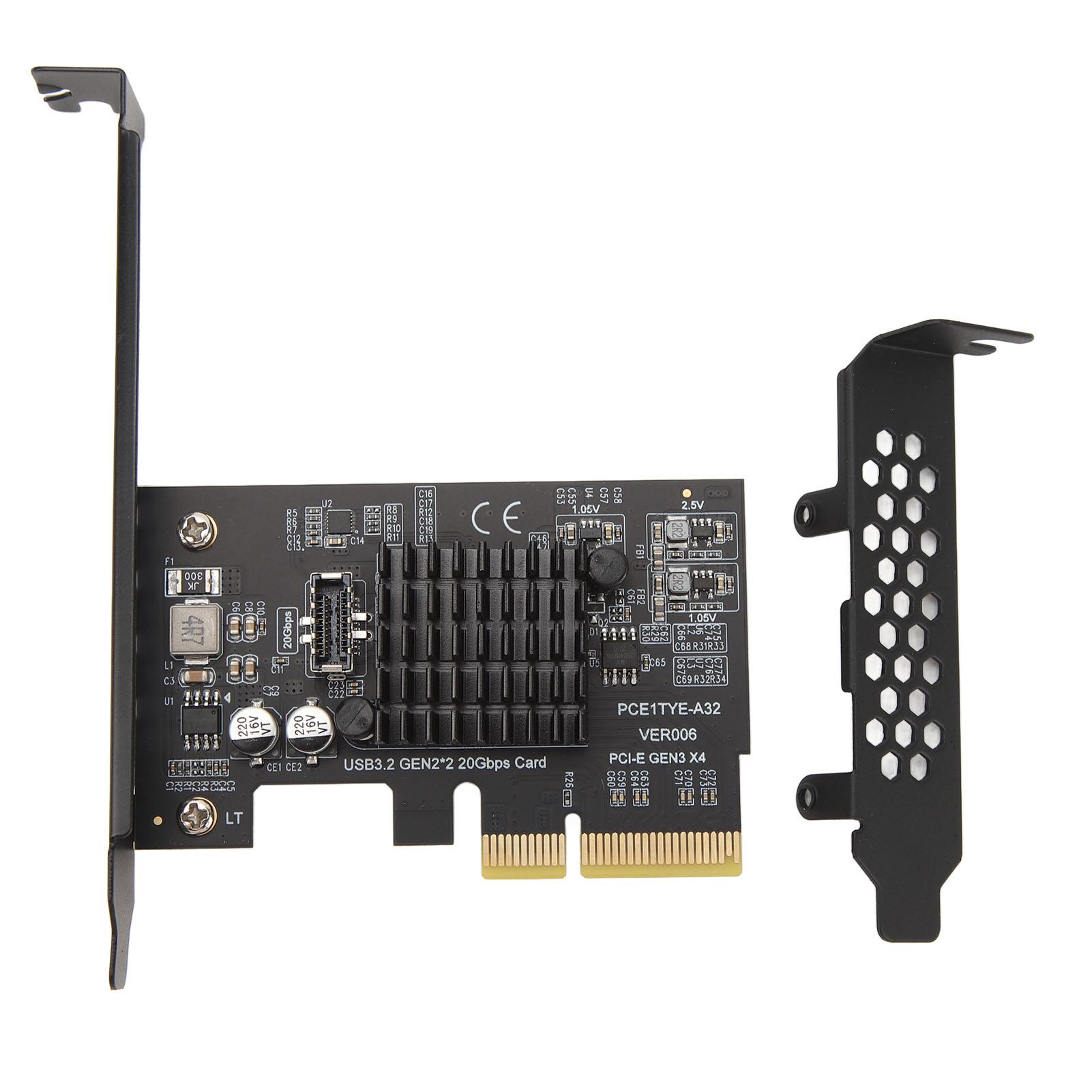 Плата розширення USB 3.2 Gen 2 Type C 20 Гбіт/с ASM3242 Головна карта розширення PCIe до USB 3.2 для
Плата розширення USB 3.2 Gen 2 Type C 20 Гбіт/с ASM3242 Головна карта розширення PCIe до USB 3.2 для