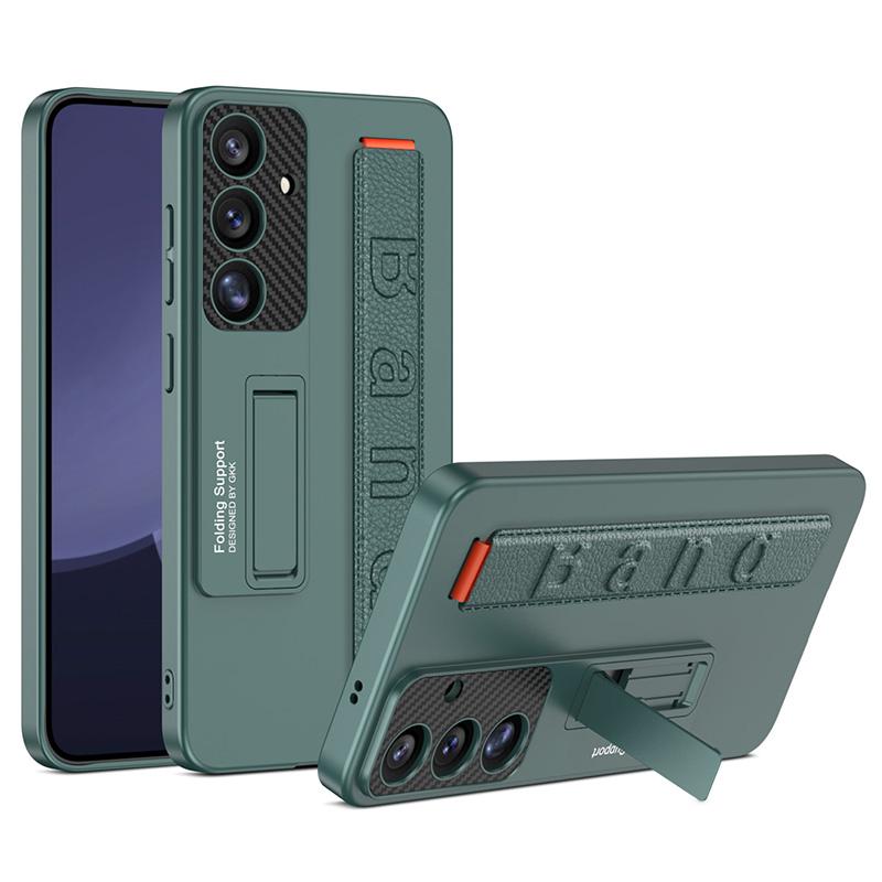 GKK For Samsung Galaxy S25 Case PC+TPU Kickstand Phone Back Cover with Wristband Green
GKK For Samsung Galaxy S25 Case PC+TPU Kickstand Phone Back Cover with Wristband Green