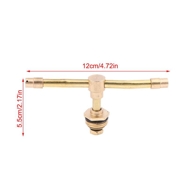 2 Arm Rotating Brass Nozzle Automatic Rotating Sprinkler Garden Agriculture Lawn Irrigation Watering Nozzle Spray
2 Arm Rotating Brass Nozzle Automatic Rotating Sprinkler Garden Agriculture Lawn Irrigation Watering Nozzle Spray