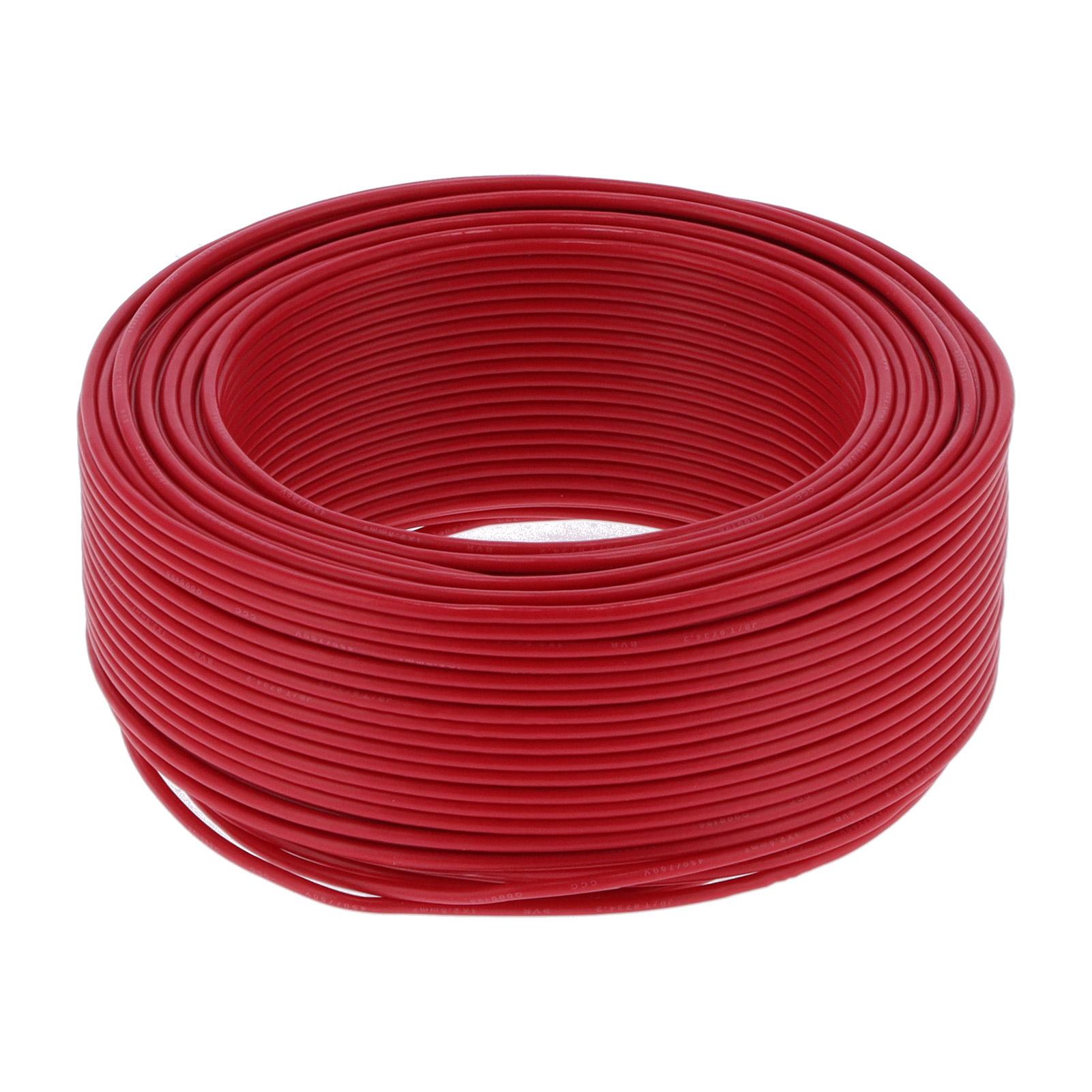 Мідний кабель із ПВХ-ізоляцією, 19‑ електричний провід BVR‑1x2,5 100 метрів червоний AC450V
Мідний кабель із ПВХ-ізоляцією, 19‑ електричний провід BVR‑1x2,5 100 метрів червоний AC450V