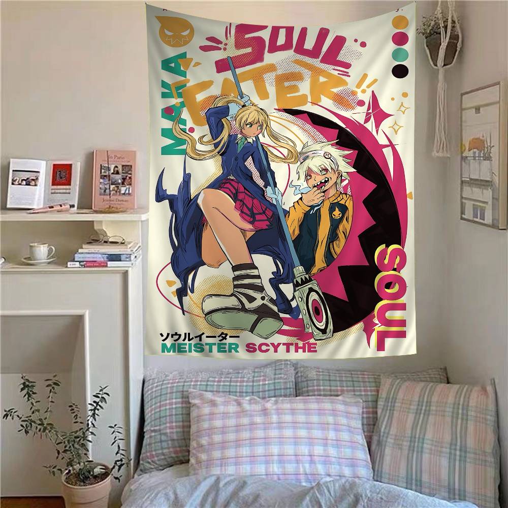 Anime Soul Eater Colorful Tapestry Wall Hanging Bohemian Wall Tapestries Mandala Wall Hanging Sheets 74x94cm(29x37in)
Anime Soul Eater Colorful Tapestry Wall Hanging Bohemian Wall Tapestries Mandala Wall Hanging Sheets 74x94cm(29x37in)