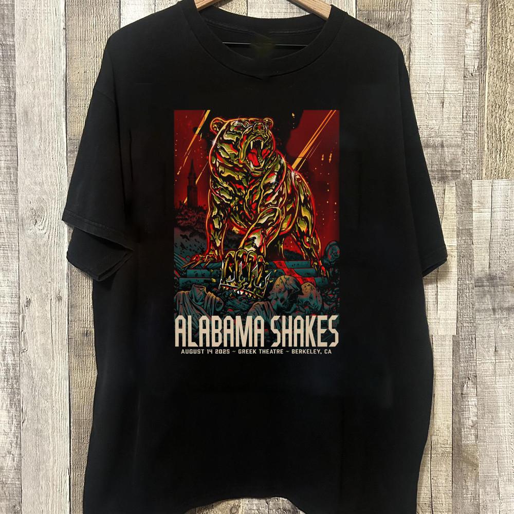 Tour 2025 Alabama Shakes Greek Theater Berkeley CA Poster Shirt IA463 Unisex T-Shirt M
Tour 2025 Alabama Shakes Greek Theater Berkeley CA Poster Shirt IA463 Unisex T-Shirt M