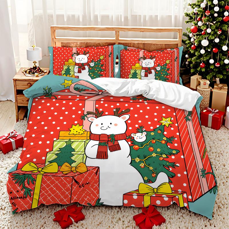 3D Постельное белье с цифровой печатью Двух-трех предметное Санта Клаус и подарок Полиэстеровый пододеяльник EU single 135*200
3D Постельное белье с цифровой печатью Двух-трех предметное Санта Клаус и подарок Полиэстеровый пододеяльник EU single 135*200
