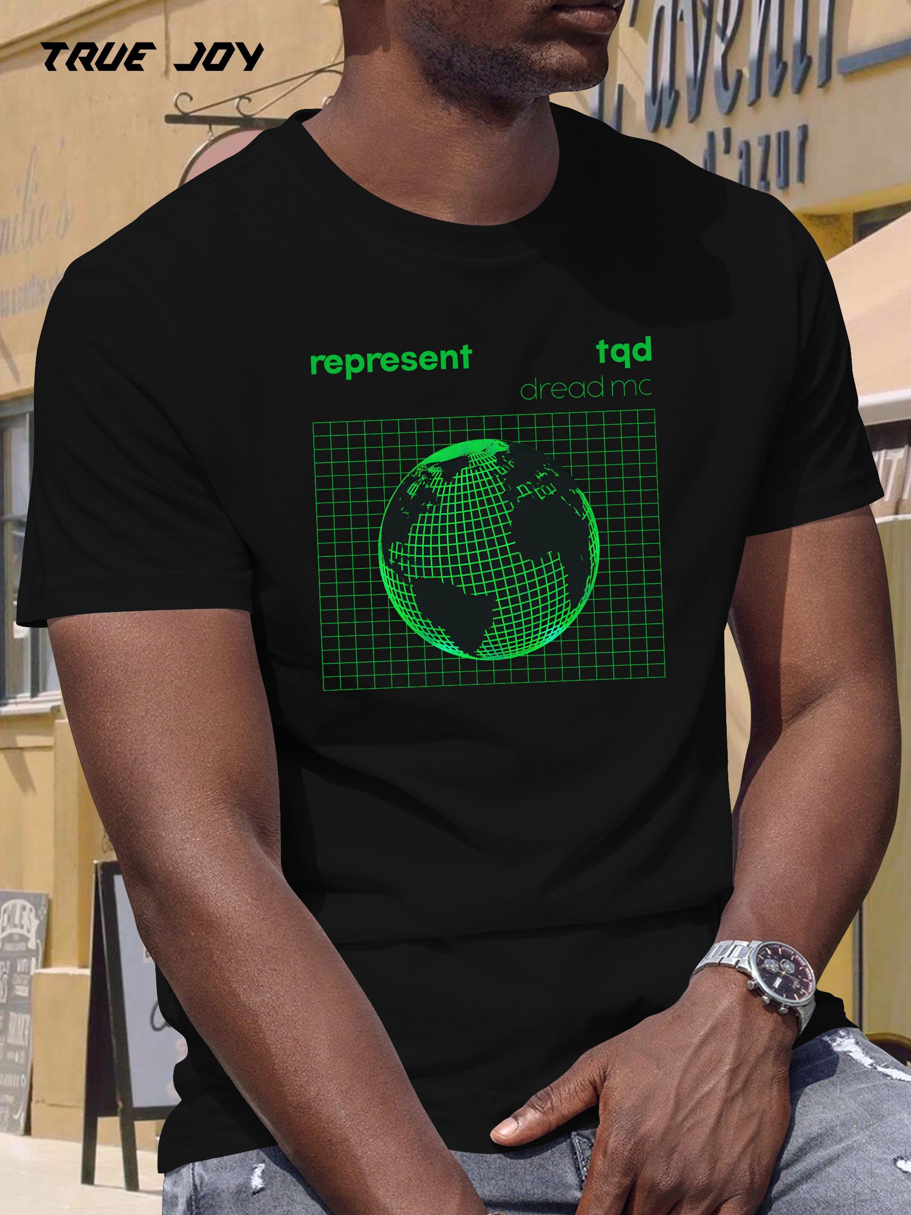Summer Graphic T-shirt - Neon Green Planet & True Joy Print XL
Summer Graphic T-shirt - Neon Green Planet & True Joy Print XL