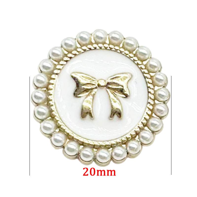 10pcs Pearl Bowknot Metal Button Fashion Sewing Clothing Bag DIY Craft High-Grade Decorative Button Accessories
10pcs Pearl Bowknot Metal Button Fashion Sewing Clothing Bag DIY Craft High-Grade Decorative Button Accessories