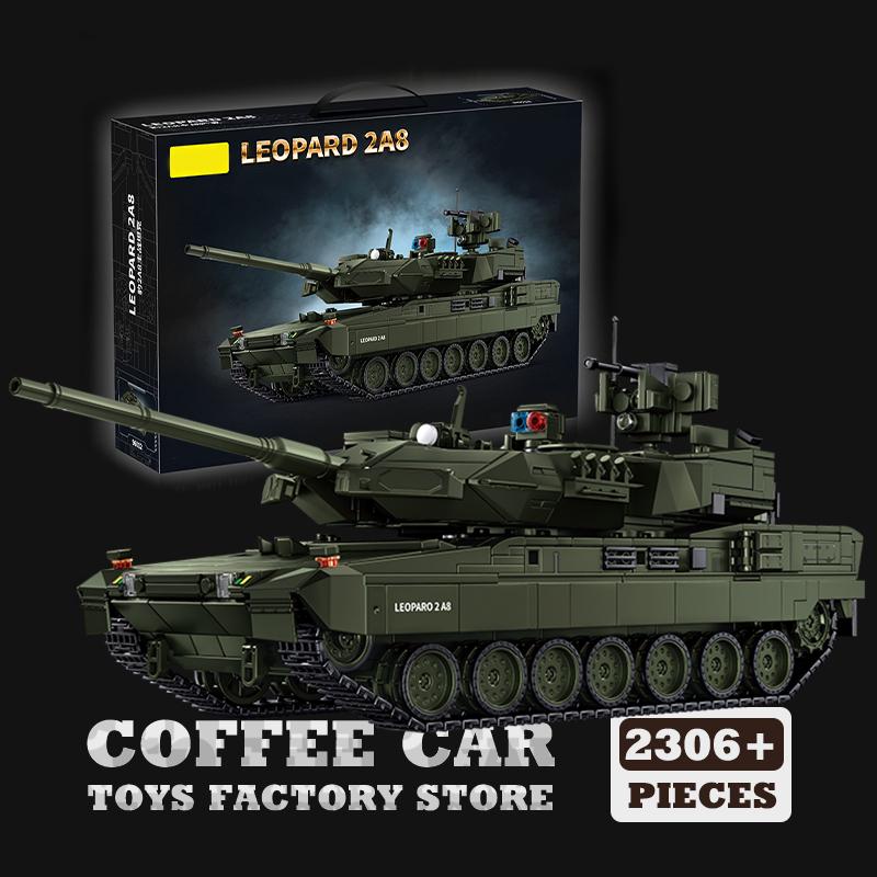 WW2 Heavy Tank Building Blocks Toys Armored Car Model Military Panzer 2A8 MOC Bricks Adults Boys Kids Christmas Gift Home Decor
WW2 Heavy Tank Building Blocks Toys Armored Car Model Military Panzer 2A8 MOC Bricks Adults Boys Kids Christmas Gift Home Decor