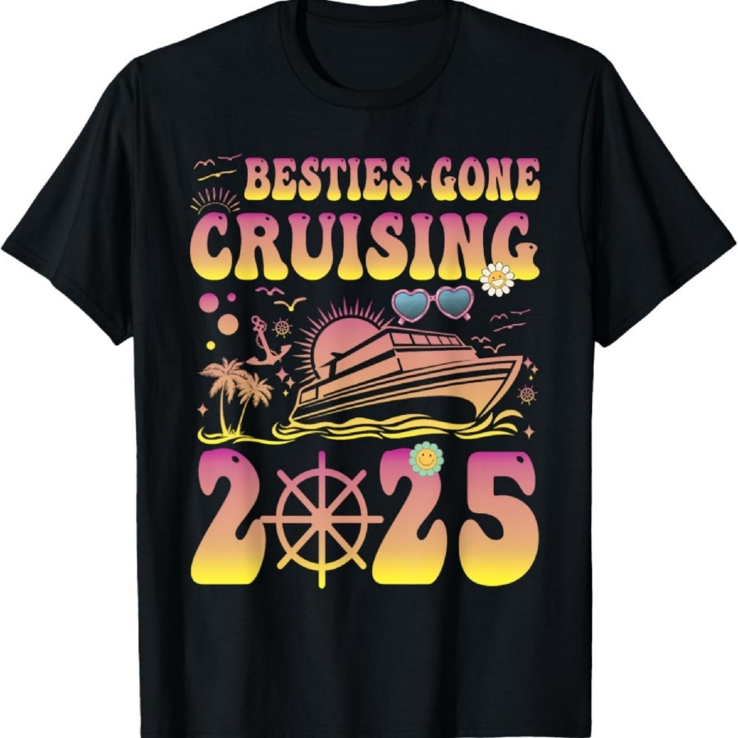 Besties Gone Cruising 2025 Girls Trip Cruise Ship Vacation T-Shirt S
Besties Gone Cruising 2025 Girls Trip Cruise Ship Vacation T-Shirt S