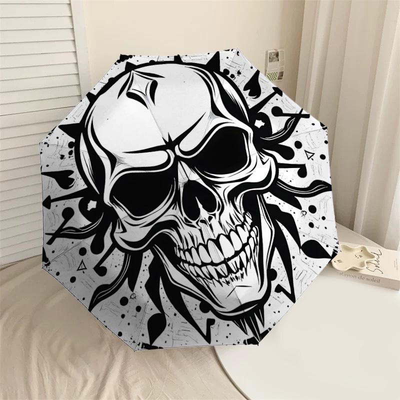 1PC Skull Artwork Umbrella-8-Rib Reinforced, Automatic Open, Lightweight & Durable, Cute Fashion Accessory for Outdoor-F2691
1PC Skull Artwork Umbrella-8-Rib Reinforced, Automatic Open, Lightweight & Durable, Cute Fashion Accessory for Outdoor-F2691