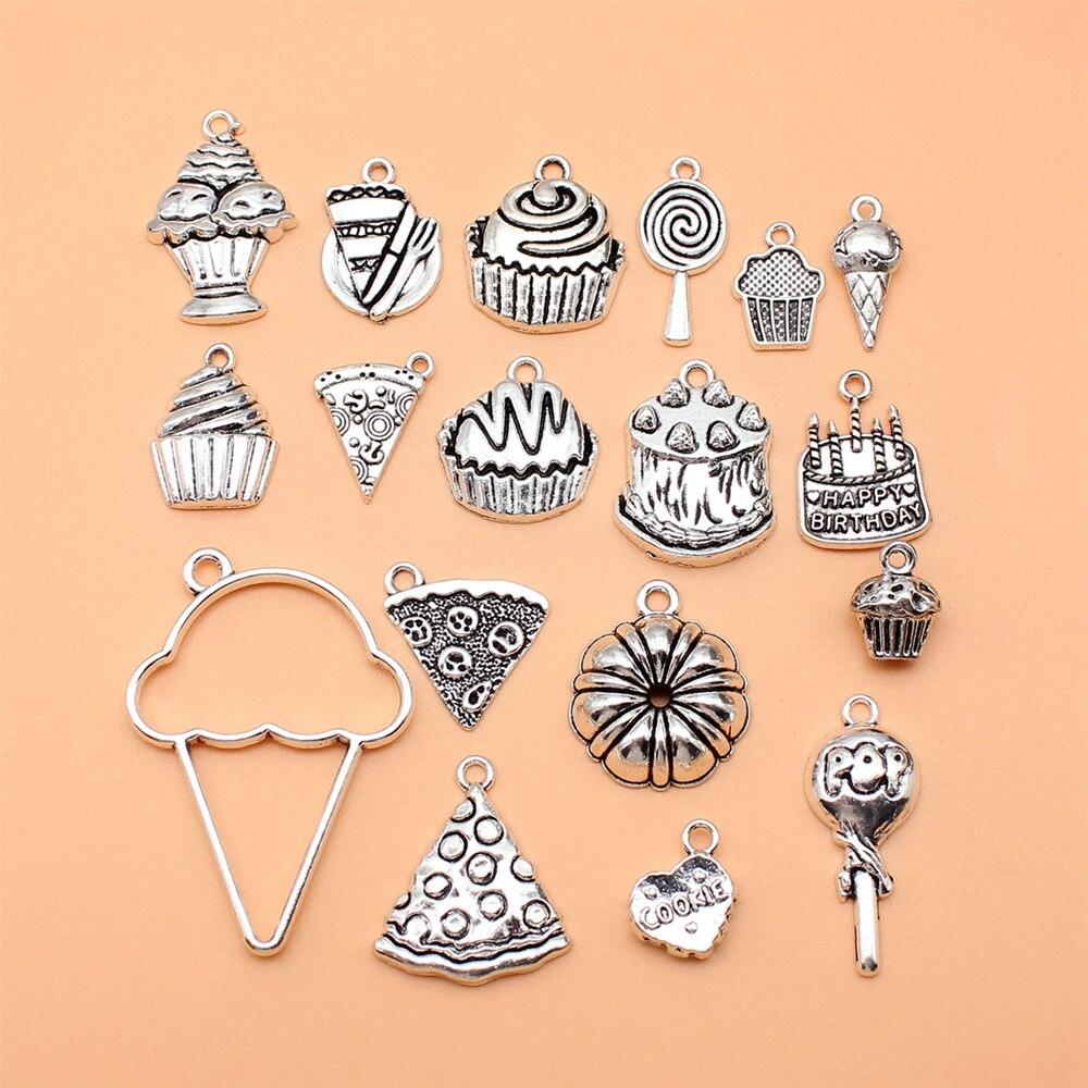 18 шт./компл., кекс, печенье, пицца, мороженое, подвески, принадлежности для изготовления ювелирных изделий, оптовая продажа
18 шт./компл., кекс, печенье, пицца, мороженое, подвески, принадлежности для изготовления ювелирных изделий, оптовая продажа