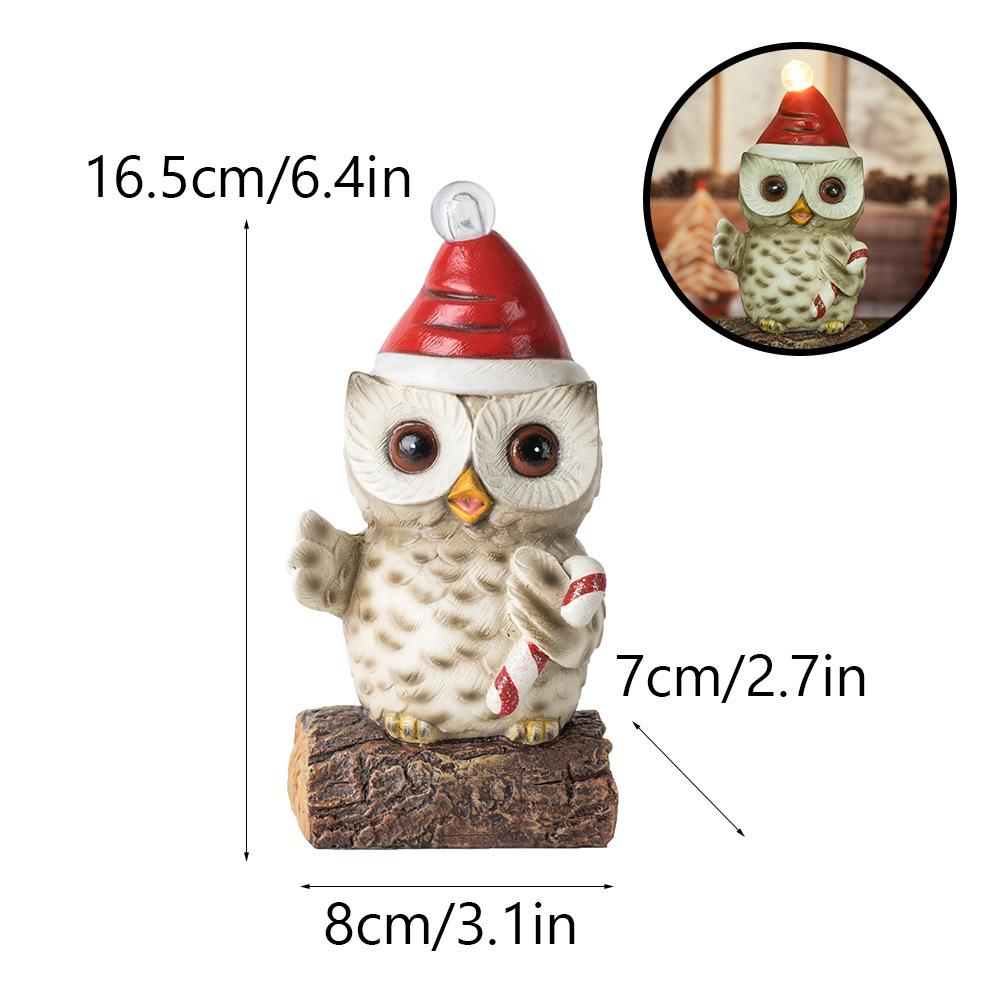 Новое светящееся рождественское украшение Сова для дома, рождественский рабочий стол, гостиная, украшения из смолы
Новое светящееся рождественское украшение Сова для дома, рождественский рабочий стол, гостиная, украшения из смолы