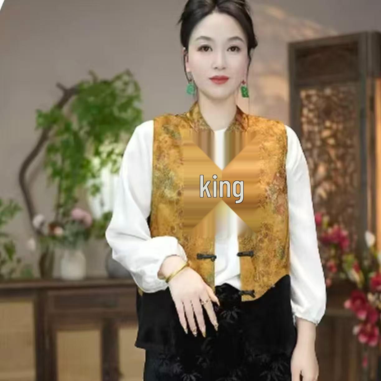Elegant Velvet Vest: Autumn/Winter Chinese Style for Middle-aged Women - Fashionable, Loose, Plus Size Shoulder Vest XL жёлтый
Elegant Velvet Vest: Autumn/Winter Chinese Style for Middle-aged Women - Fashionable, Loose, Plus Size Shoulder Vest XL жёлтый