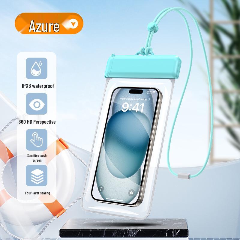 Waterproof Transparent Phone Case for Swimming, Cycling, Diving, and Rain; Touchscreen Photo Gadget. One Size
Waterproof Transparent Phone Case for Swimming, Cycling, Diving, and Rain; Touchscreen Photo Gadget. One Size