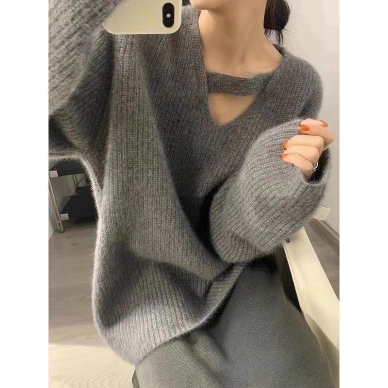 Gray V-neck Cut Out Pullover Knitting Soft Glutinous Sweater Women s Autumn and Winter Stylish Niche Style Fancy Idle Style Thick Gray XL recommended 57.50 kg-65.00 kg
Gray V-neck Cut Out Pullover Knitting Soft Glutinous Sweater Women s Autumn and Winter Stylish Niche Style Fancy Idle Style Thick Gray XL recommended 57.50 kg-65.00 kg