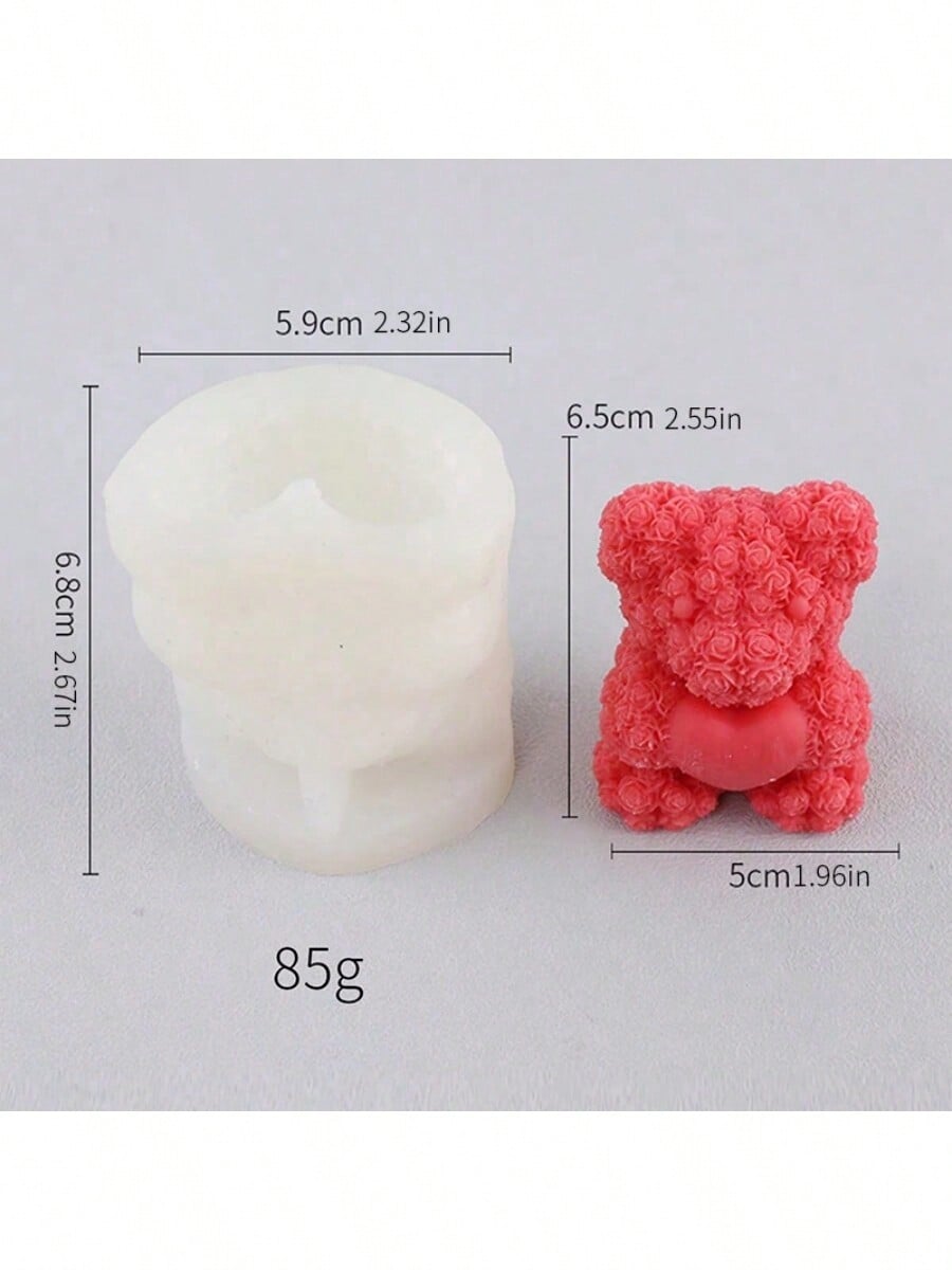1 heart-shaped rose bear scented candle making mold, Valentine s Day decorative gift making, suitable for diy gypsum making,
1 heart-shaped rose bear scented candle making mold, Valentine s Day decorative gift making, suitable for diy gypsum making,