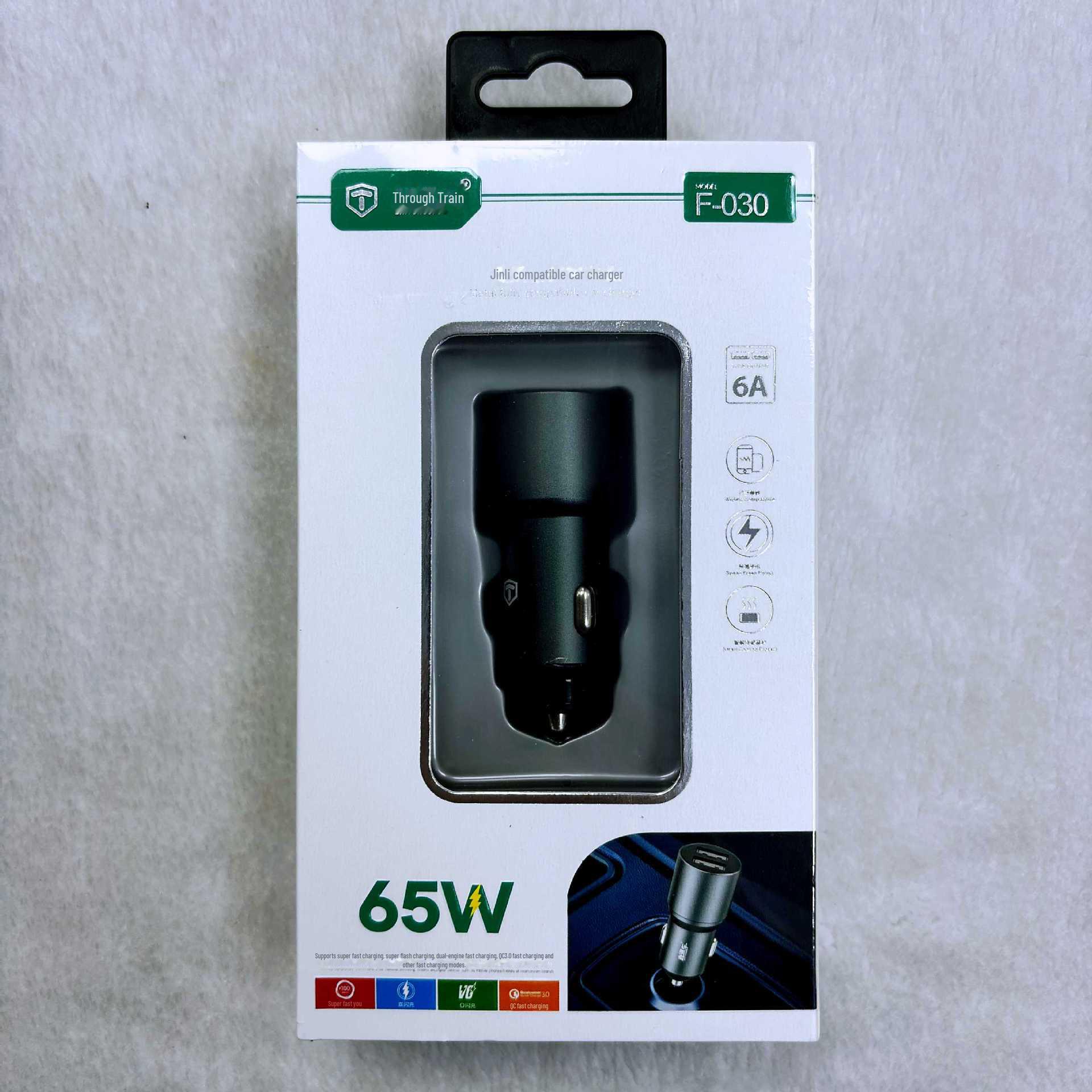 Автомобильное зарядное устройство мощностью 65 Вт с двумя USB-портами и мини-зарядными головками на два порта Tin box, F030 car charger
Автомобильное зарядное устройство мощностью 65 Вт с двумя USB-портами и мини-зарядными головками на два порта Tin box, F030 car charger