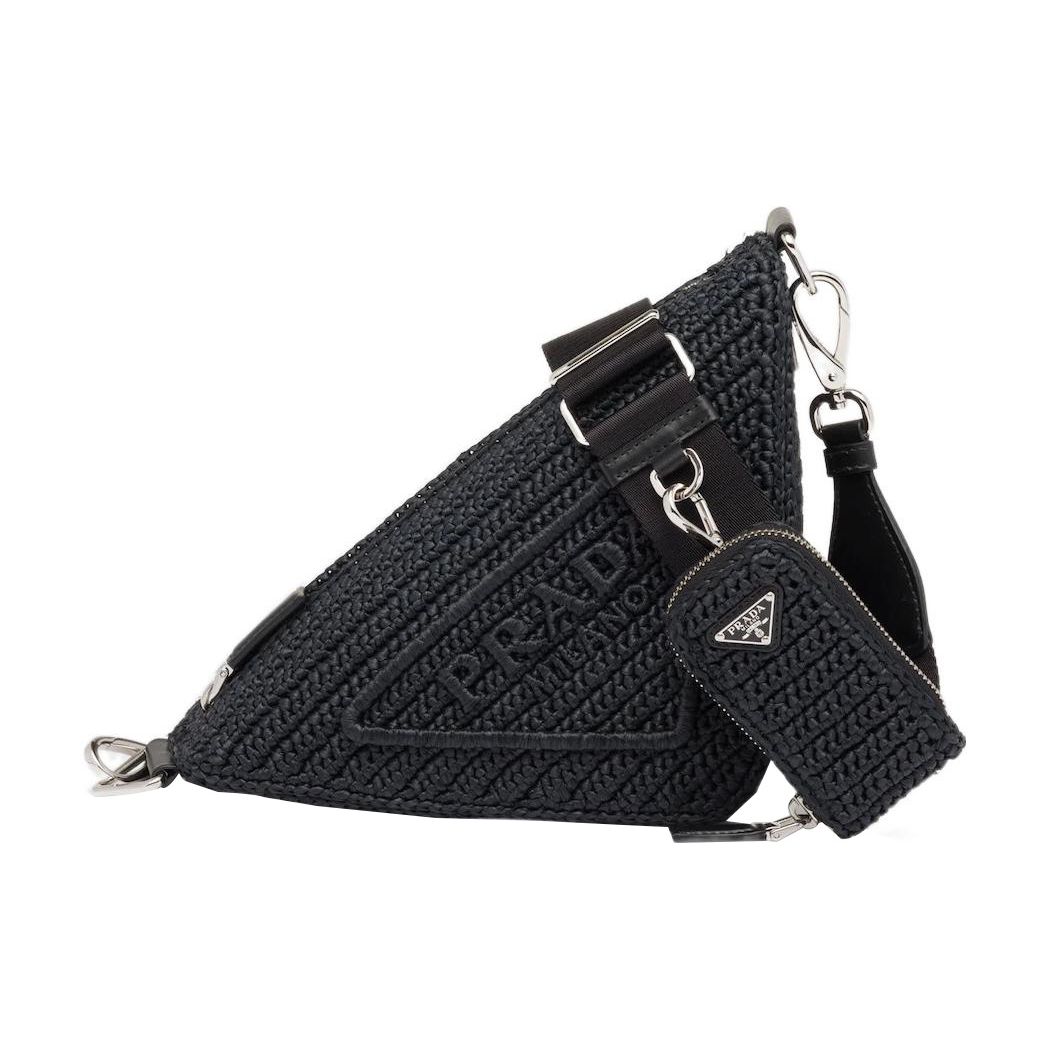 Prada Triangle Embroidered Front Enamel Coated Metal Woven Detachable Zipper Small Bag Women Handbags Black 1BH190_2A2T_F0002_V_DRO Basic Set (Bag+Dust Bag)
Prada Triangle Embroidered Front Enamel Coated Metal Woven Detachable Zipper Small Bag Women Handbags Black 1BH190_2A2T_F0002_V_DRO Basic Set (Bag+Dust Bag)
