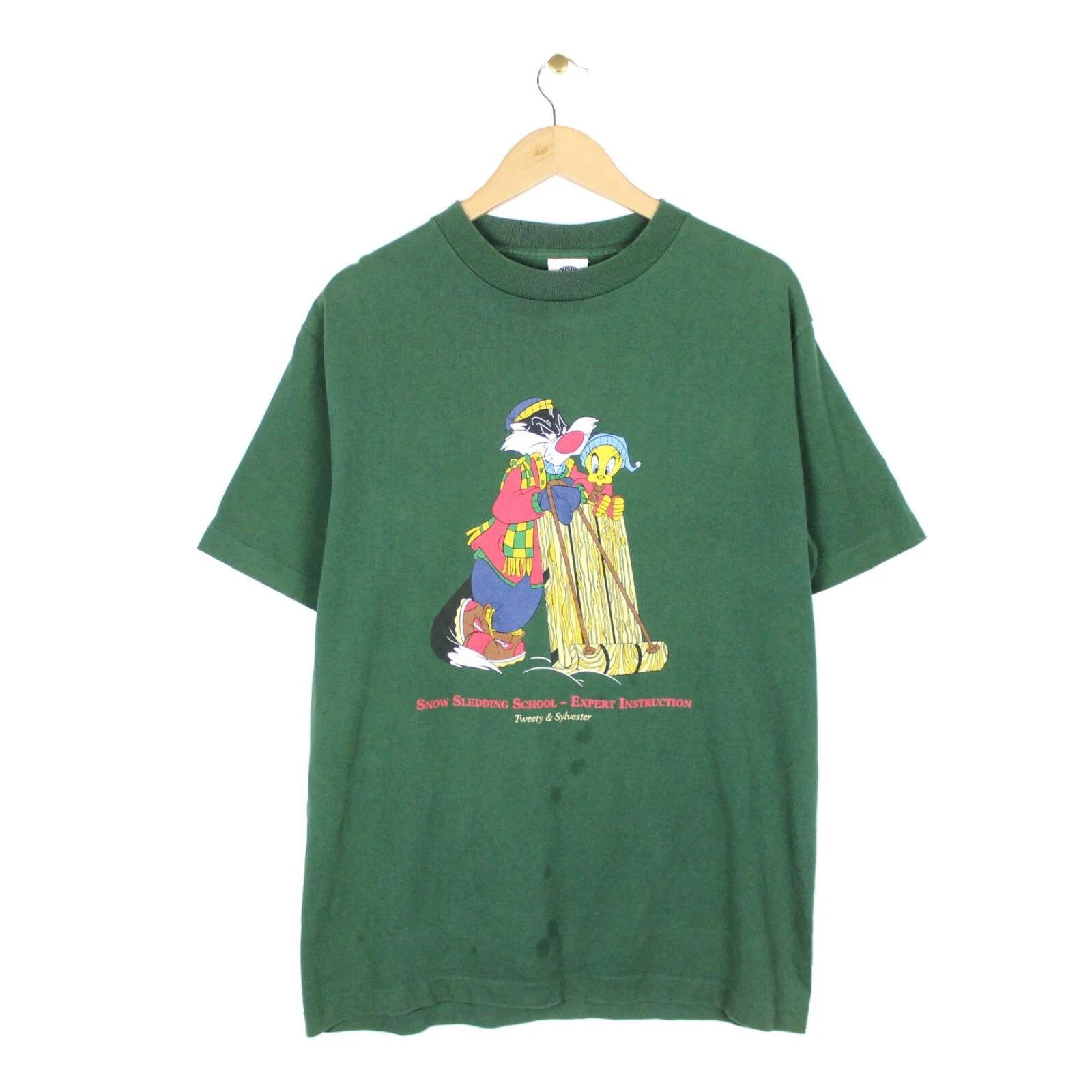 Acme Clothing Vintage T Shirt 1991 Sylvester & Tweety Snow Sledding Crew Neck L M
Acme Clothing Vintage T Shirt 1991 Sylvester & Tweety Snow Sledding Crew Neck L M