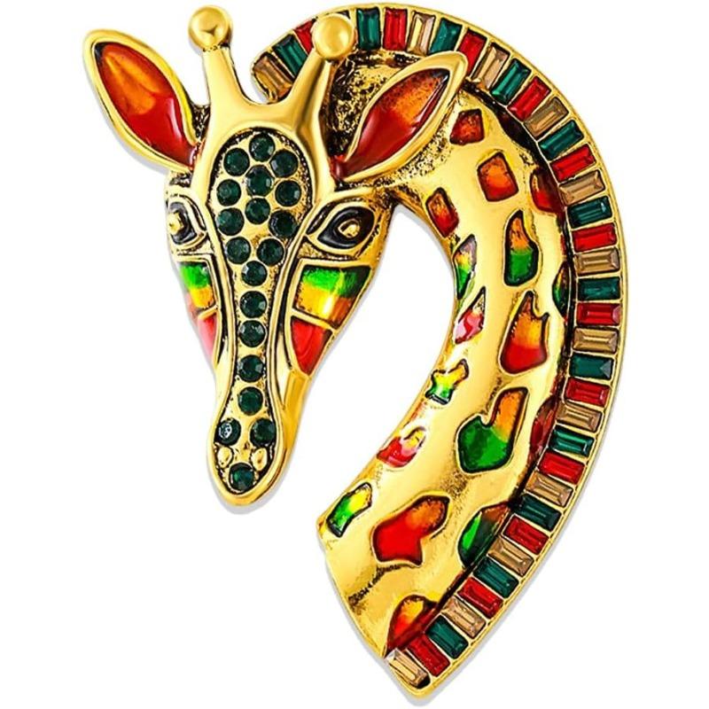 Ladies Baroque Luxury Rhinestone Giraffe Design Brooch, Daily Banquet Holiday Party Dress Accessories, Must-have Gift for Girls
Ladies Baroque Luxury Rhinestone Giraffe Design Brooch, Daily Banquet Holiday Party Dress Accessories, Must-have Gift for Girls