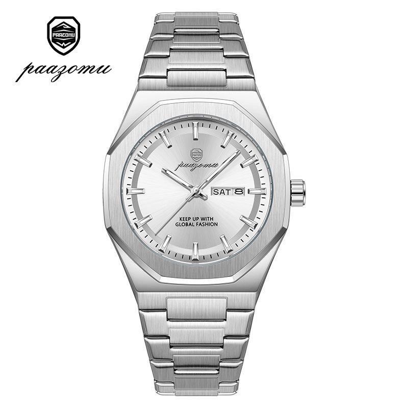 Mens Luxury Watches Octagonal Stainless Steel Analog Quartz Watch with Day Date, Waterproof Luminous Casual Watch серебряный
Mens Luxury Watches Octagonal Stainless Steel Analog Quartz Watch with Day Date, Waterproof Luminous Casual Watch серебряный