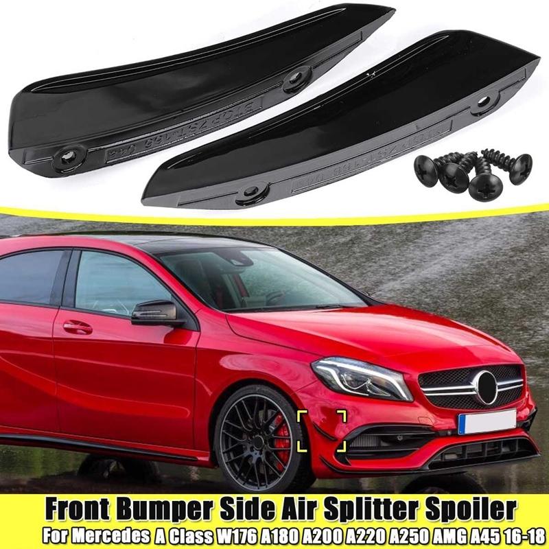 2Pcs Front BUmper Side Air Splitter Spoiler Black for Benz Mercedes W176 A180 A200 A220 A250 Amg A45 a Class 2016-2018 чорний
2Pcs Front BUmper Side Air Splitter Spoiler Black for Benz Mercedes W176 A180 A200 A220 A250 Amg A45 a Class 2016-2018 чорний