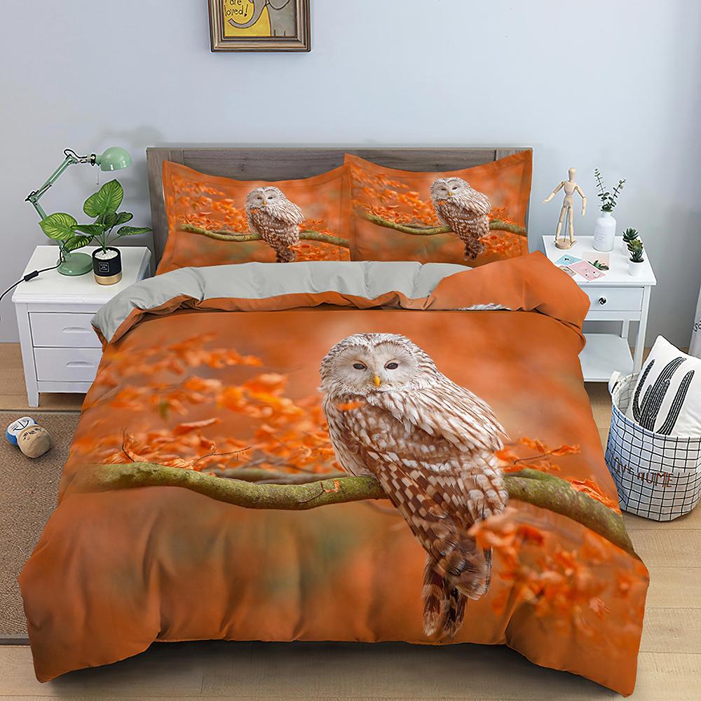 Animal Owl Duvet Cover Set Queen/King Size Cute Taupe Owl Bedding Set for Kids Nocturnal Creatures Bedroom Decor Quilt Cover 70x133cm 2pcs
Animal Owl Duvet Cover Set Queen/King Size Cute Taupe Owl Bedding Set for Kids Nocturnal Creatures Bedroom Decor Quilt Cover 70x133cm 2pcs