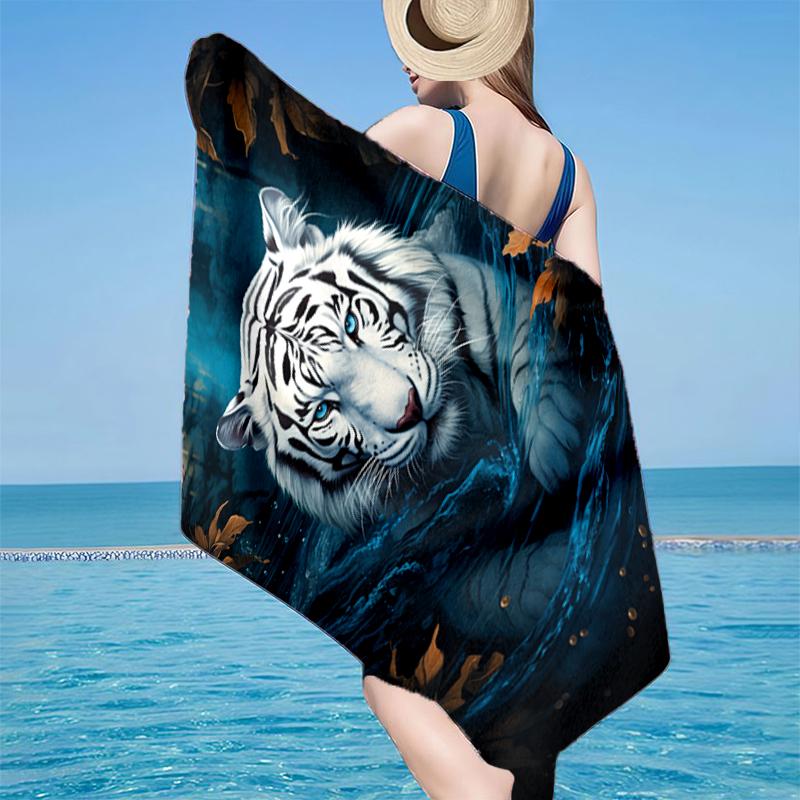 Tiger In The Snowstorm Beach Towel, Super Soft Microfiber, Gift for Her/Him, Birthday, for Pool, Beach, Travel, Home Decor Fan gifts 70cmx140cm(27x55inch)
Tiger In The Snowstorm Beach Towel, Super Soft Microfiber, Gift for Her/Him, Birthday, for Pool, Beach, Travel, Home Decor Fan gifts 70cmx140cm(27x55inch)
