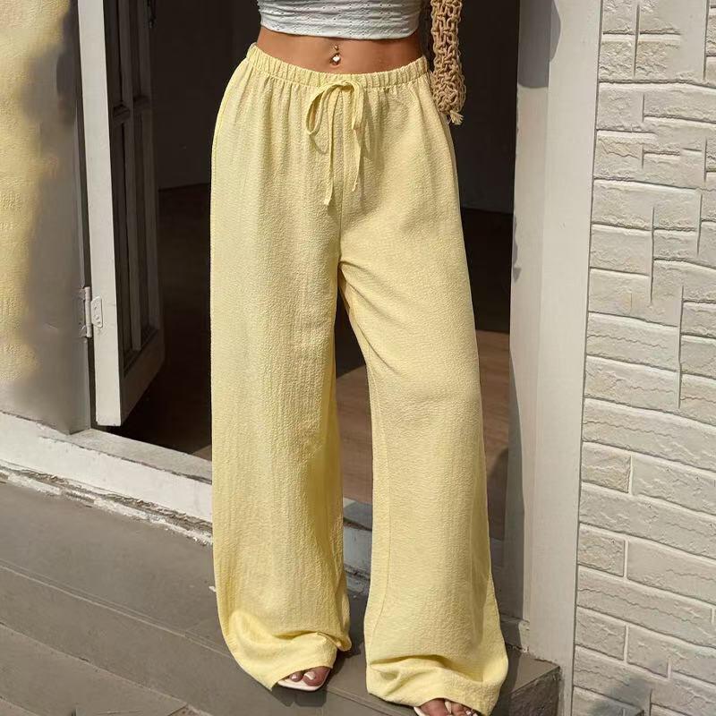 2026 European & American Women s Elegant Stretchy Wide-Leg Solid Color Casual Pants Large size жовтий
2026 European & American Women s Elegant Stretchy Wide-Leg Solid Color Casual Pants Large size жовтий
