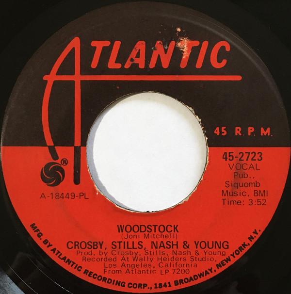 7inch Record CROSBY, STILLS, NASH & YOUNG - Woodstock / Helpless 452723 Atlantic 1970 US Rock Used
7inch Record CROSBY, STILLS, NASH & YOUNG - Woodstock / Helpless 452723 Atlantic 1970 US Rock Used