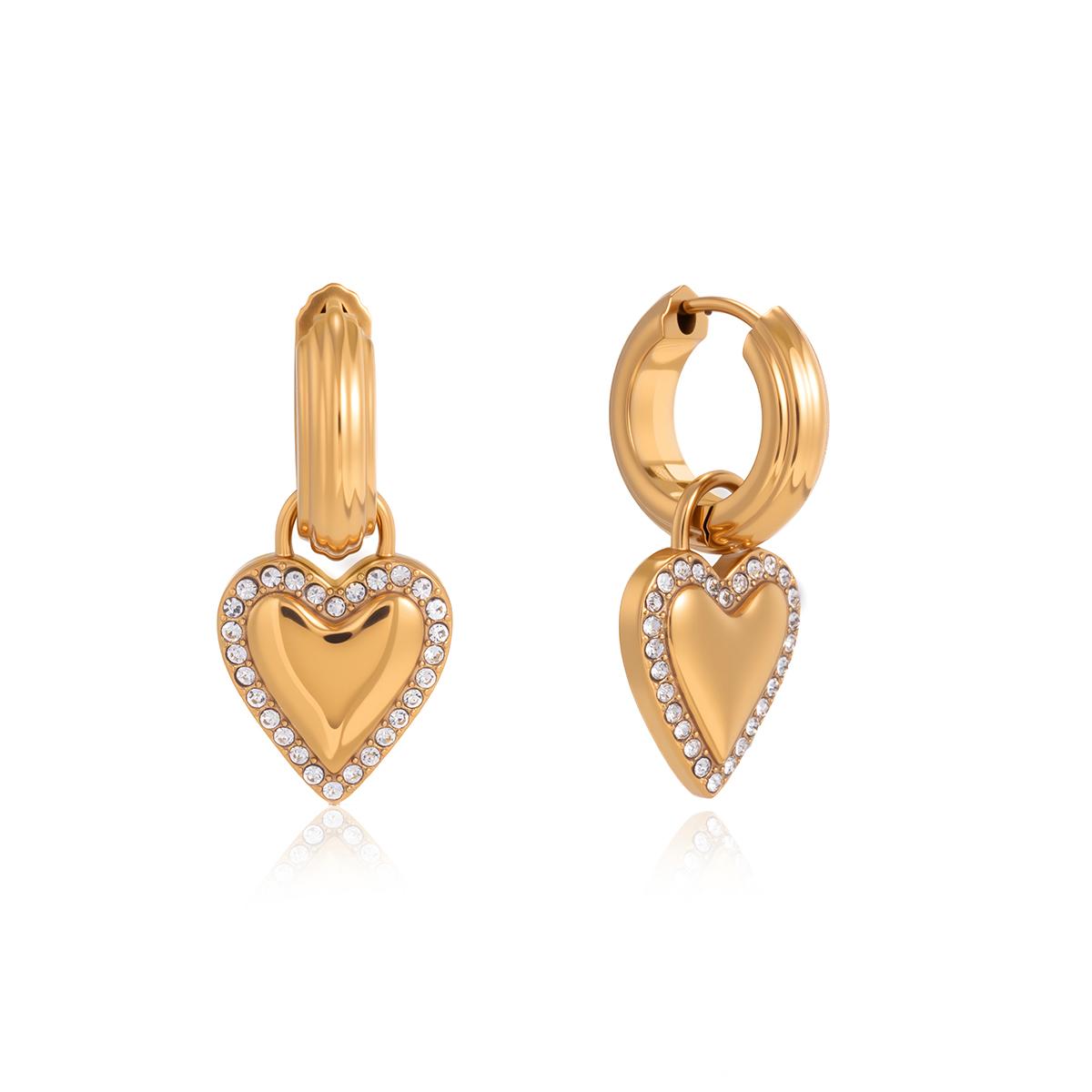Statement Stainless Steel Heart-shaped Pendant Earrings For Women Trendy Metal Texture 18 K Earrings Golden Accessories белый
Statement Stainless Steel Heart-shaped Pendant Earrings For Women Trendy Metal Texture 18 K Earrings Golden Accessories белый