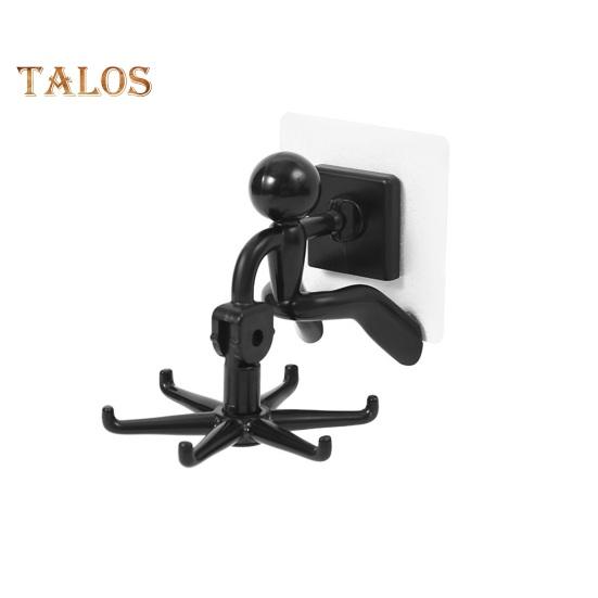 1 комплект крючка для кухонных принадлежностей, прочная несущая способность, экономия места для хранения, отличный вращающийся подвесной крючок, стойка для посуды с 6 крючками