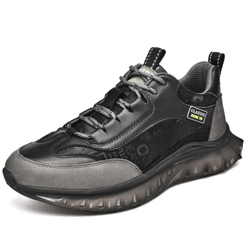 Мужская обувь весна-осень, первый слой коровьей кожи, толстая подошва, тренд, универсальная спортивная и повседневная обувь, нескользящая, легкая, кожаная, для путешествий, бега, ш 39 чёрный
Мужская обувь весна-осень, первый слой коровьей кожи, толстая подошва, тренд, универсальная спортивная и повседневная обувь, нескользящая, легкая, кожаная, для путешествий, бега, ш 39 чёрный