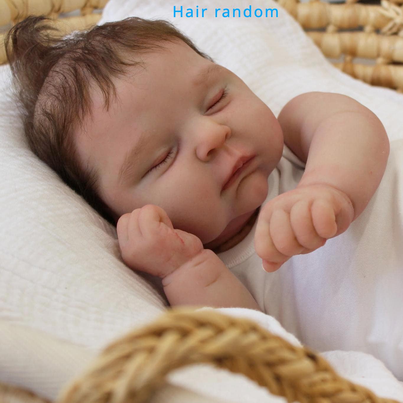 BZDOLL 50cm 20inch Soft Vinyl Newborn Baby Doll Reborn with 3D-paint Skin with Visible Veins and Cloth Body Art Toy Asleep Fat Baby Lifelike Kids Gift cloth body doll
BZDOLL 50cm 20inch Soft Vinyl Newborn Baby Doll Reborn with 3D-paint Skin with Visible Veins and Cloth Body Art Toy Asleep Fat Baby Lifelike Kids Gift cloth body doll