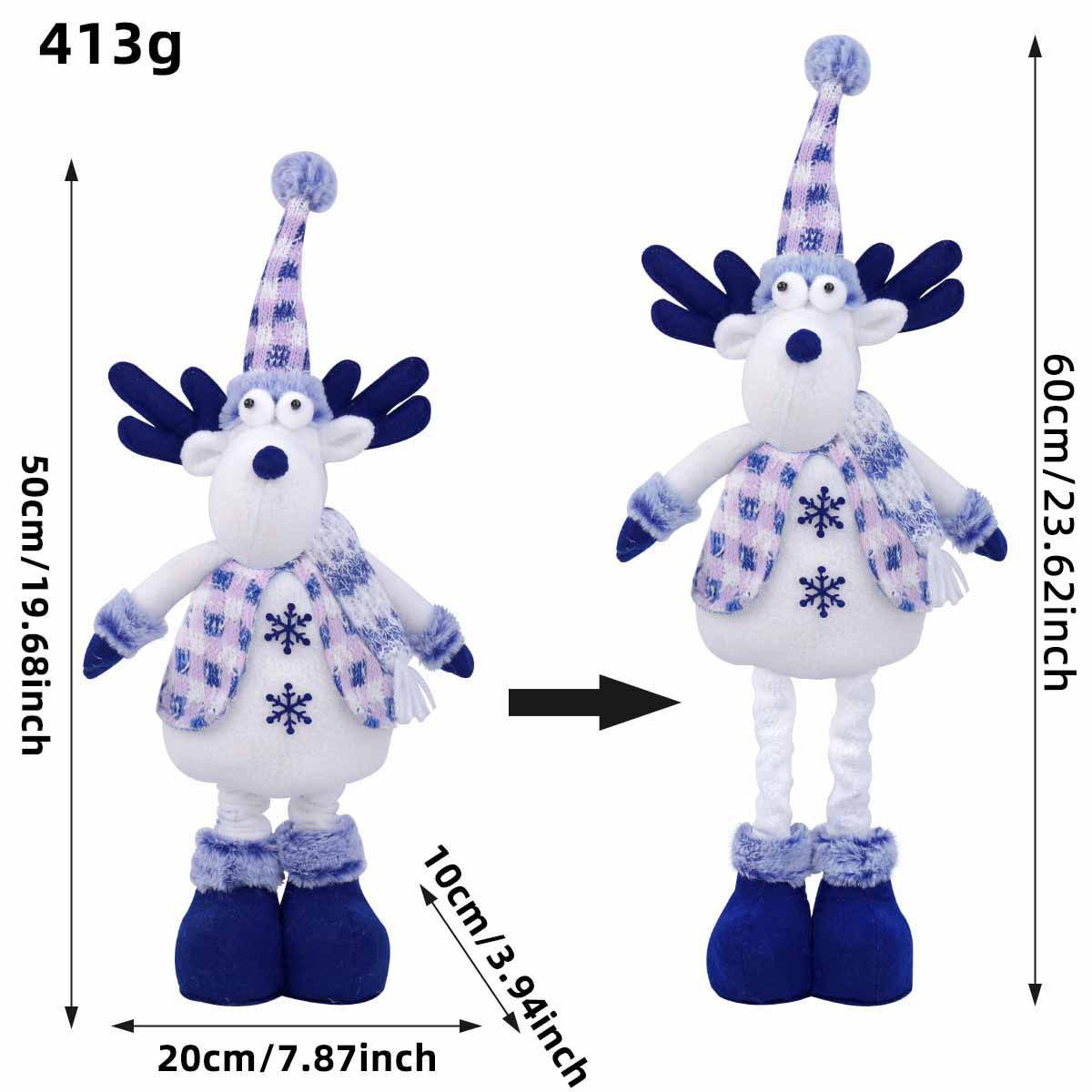 Blue Santa Reindeer Christmas Tree Snowman Ornaments Creative Stretchable Plush Toy Hanging Decorations
Blue Santa Reindeer Christmas Tree Snowman Ornaments Creative Stretchable Plush Toy Hanging Decorations
