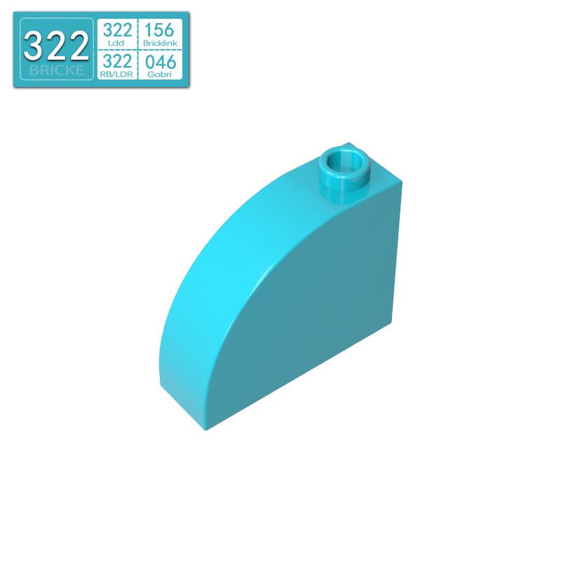 BRICKE Curved Surface Building Blocks 1x3x2 Compatible with Lego 33243 DIY Small Particle Set 50g (~28 pcs)
BRICKE Curved Surface Building Blocks 1x3x2 Compatible with Lego 33243 DIY Small Particle Set 50g (~28 pcs)