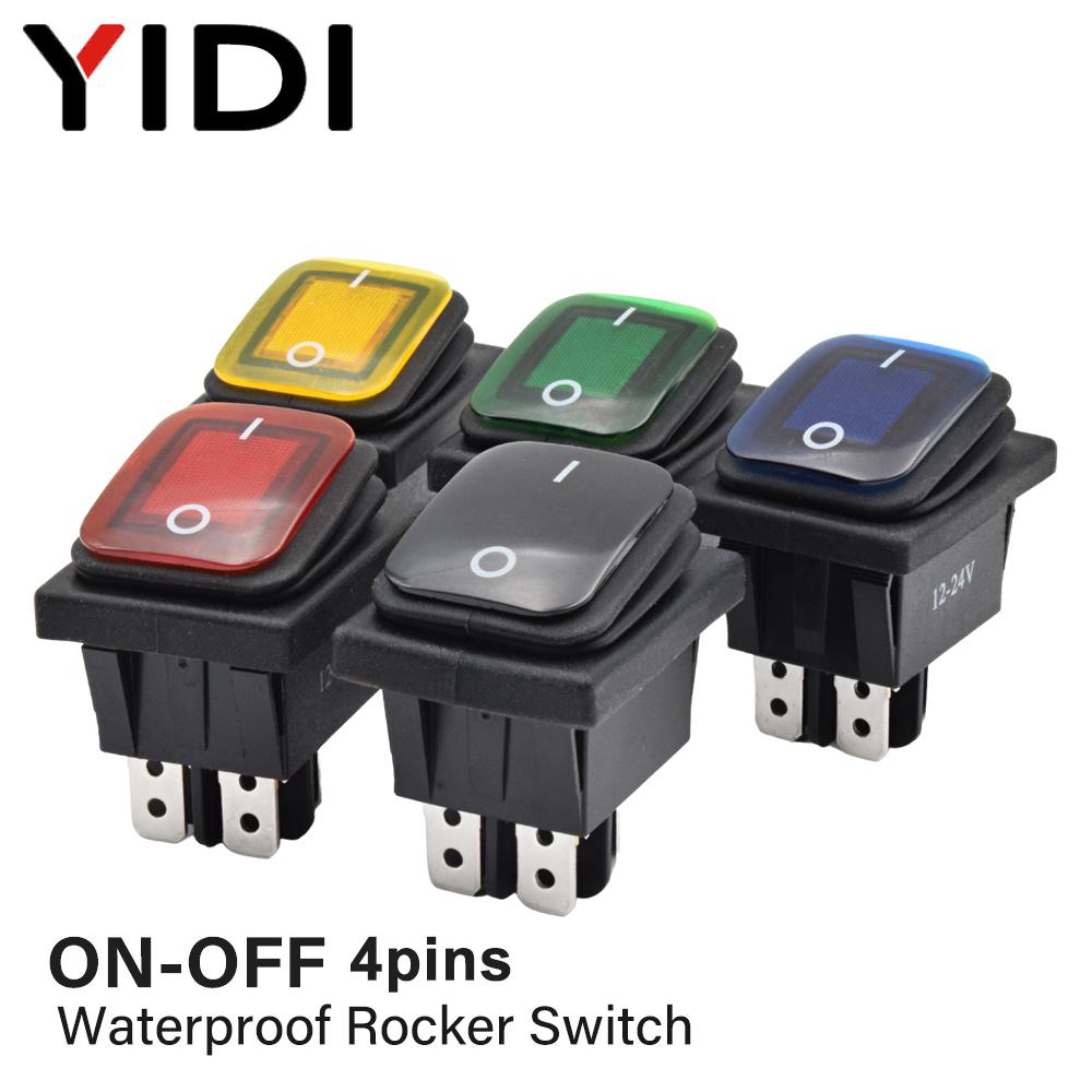 30x22 Heavy Duty Waterproof Rocker Switch 12V Red LED 220V Light Illuminated 16A 250VAC KCD4-201 DPST Switch 4pin Black No Light&12-24V
30x22 Heavy Duty Waterproof Rocker Switch 12V Red LED 220V Light Illuminated 16A 250VAC KCD4-201 DPST Switch 4pin Black No Light&12-24V