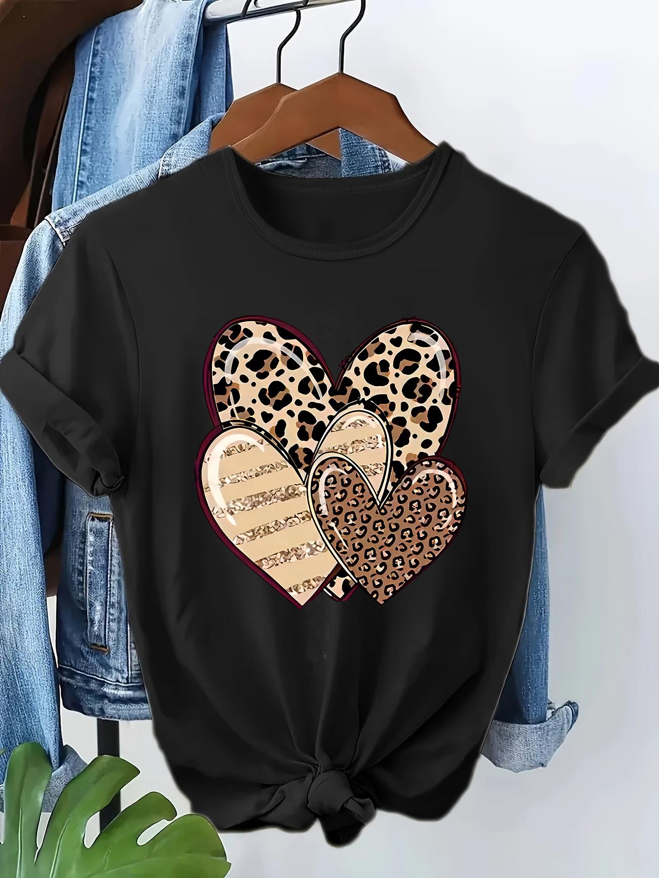 2026 Vintage 90s Y2k Fashion Tshirt Leopard Heart Print Short Sleeve T Shirt Clothing Top Tee Summer Ladies Girls Shirt S
2026 Vintage 90s Y2k Fashion Tshirt Leopard Heart Print Short Sleeve T Shirt Clothing Top Tee Summer Ladies Girls Shirt S