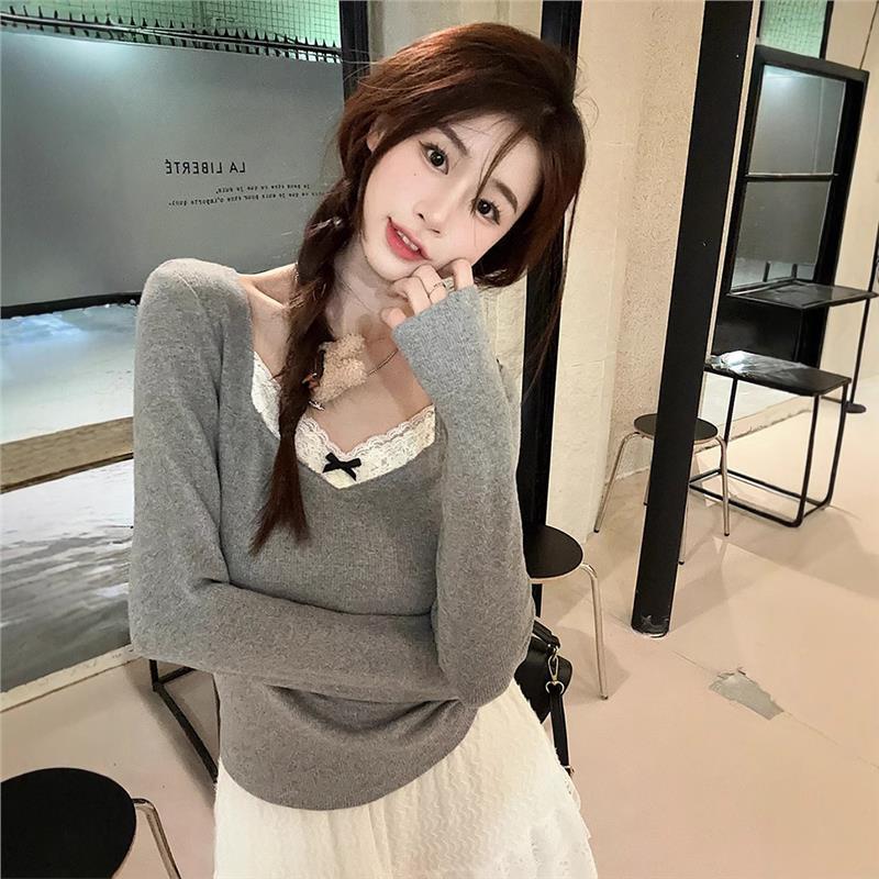Women s 2024 Autumn Lace Trim V-Neck Slim Fit Long Sleeve Patchwork Shirt Large абрикосовий
Women s 2024 Autumn Lace Trim V-Neck Slim Fit Long Sleeve Patchwork Shirt Large абрикосовий
